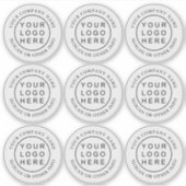 Circle Businessロゴシンプルステッ澄んカー シール (正面)