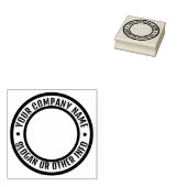 Circle Business Logo Custom Rubber Stamp ラバースタンプ (押印)