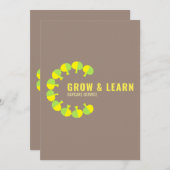 Circle Design Circle Logo Circular Logo Art 招待状 (正面/裏面)