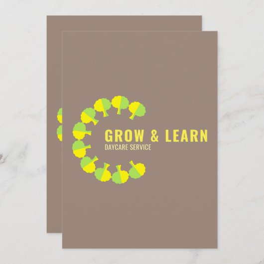 Circle Design Circle Logo Circular Logo Art 招待状 (正面/裏面)