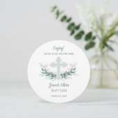  CIRCLE Dinner Plate Thank You Card Baptism 招待状 (スタンド正面)