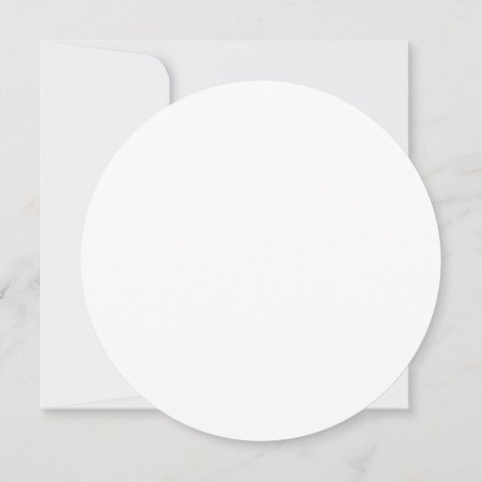  CIRCLE Dinner Plate Thank You Card Baptism 招待状 (裏面)