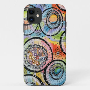 Circle Doodle はっきりした iPhone 11ケース 11 ケース