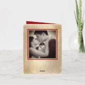 Circle Double Happiness金ゴールド中国の結婚の写真 サンキューカード (裏面)