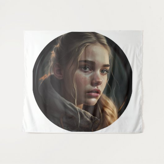 Circle girl タペストリー (正面(横))