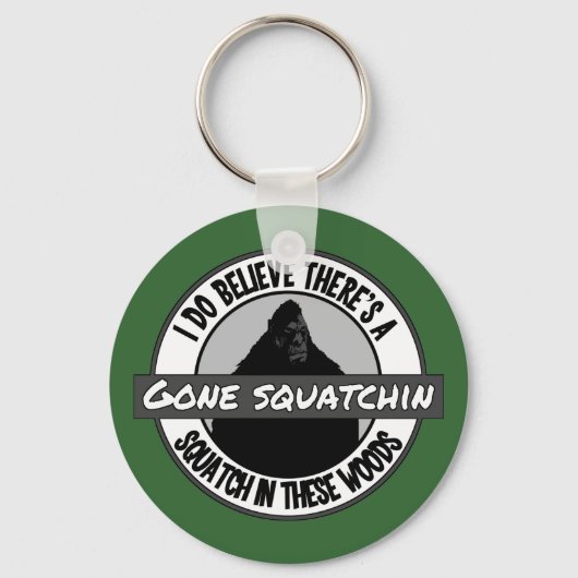 Circle - Gone Squatchin' - Squatch in the Woods キーホルダー (正面)