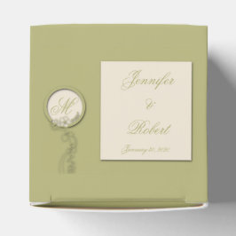 Circle GreenとCreme Monogram Favorites Box フェイバーボックス