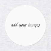 Circle Iron-On Label (1")アイロン – On Clothingラベル ラベル (デザイン1)