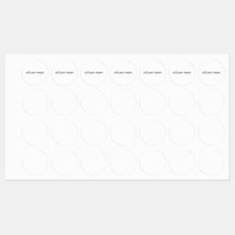 Circle Iron-On Label (1")アイロン – On Clothingラベル