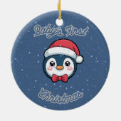 Circle Keepsake Ornament - Baby's First Christmas セラミックオーナメント (裏面)