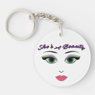 Circle Keychain -彼女は美しい キーホルダー