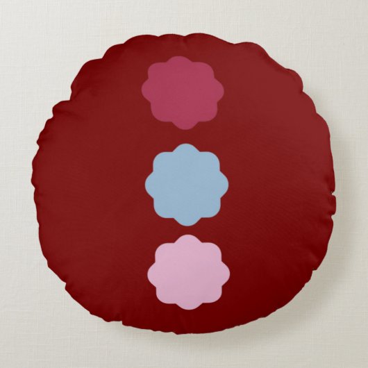 Circle Line Round Pillow ラウンドクッション (正面)