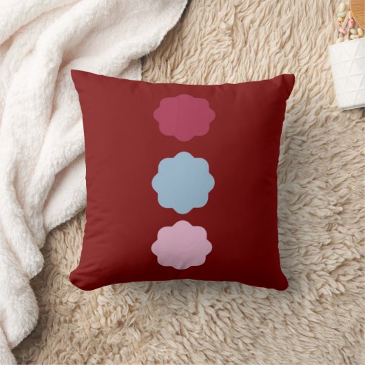 Circle Line Throw Pillow クッション (ブランケット)