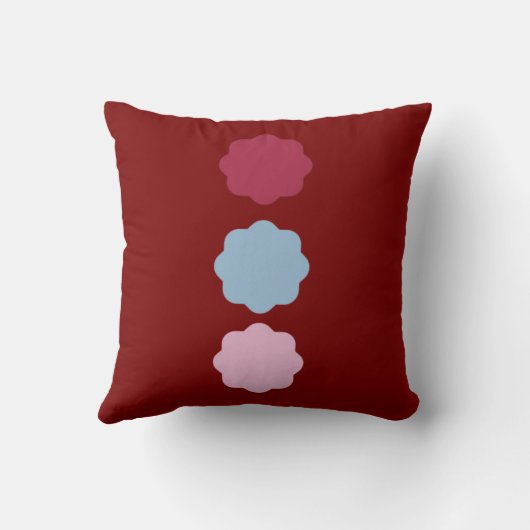 Circle Line Throw Pillow クッション (裏面)