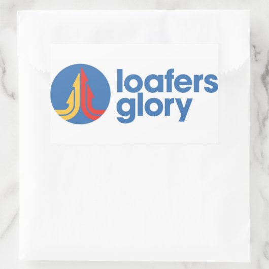 Circle Loafers Gloryロゴ 長方形シール (バッグ)