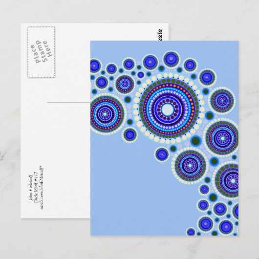 Circle Motif #117はがき ポストカード (正面/裏面)