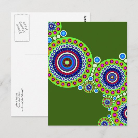 Circle Motif #119はがき ポストカード (正面/裏面)