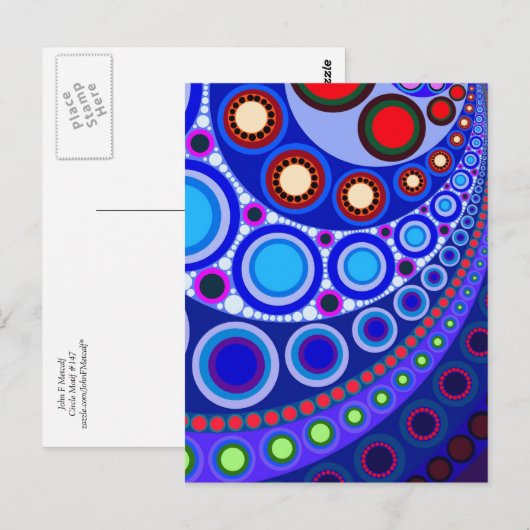 Circle Motif #147はがき ポストカード (正面/裏面)