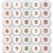 Circle numbers シール (正面)