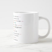 Circle of America – インディアナ言語ll ジャンボコーヒーマグカップ (右)