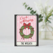 Circle of Blessings Christmas Wreath  シーズンポストカード (スタンド正面)
