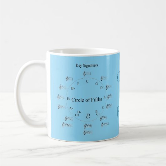 Circle of Fifths Mug コーヒーマグカップ (左)