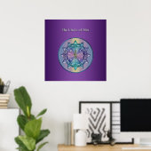 Circle of Fifths Music Mandala Poster ポスター (ホームオフィス)