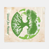 "Circle Of Life" フリースブランケット (正面(横))