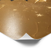 Circle of Light – Golden Winter Wreath Poster フォトプリント (角)