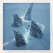 Circle of Light in the Snow ガラスコースター (正面)