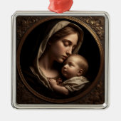 “Circle of Light: Madonna and Child”Ornament メタルオーナメント (正面)