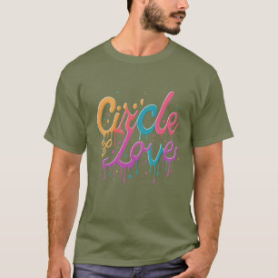Circle of Love – ハートフェルトデザイン Tシャツ
