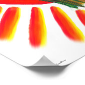 Circle of Mushrooms - Acrylic Painting ポスター (角)