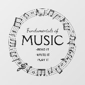 Circle of Musicデザインウィンドウ ウィンドウサイン (シート)