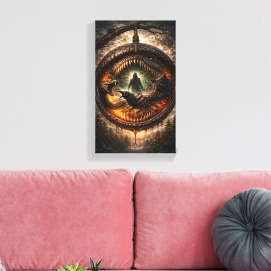 Circle of the Devouring Wild キャンバスプリント (インサイチュ (リビング))