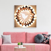 Circle of the Sacred Heart キャンバスプリント (インサイチュ (リビング))