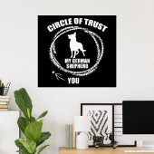 Circle Of Trust My German Shepherd Poster ポスター