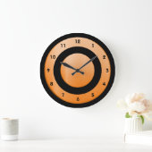 Circle-orange-black – 壁時計 (ホーム)