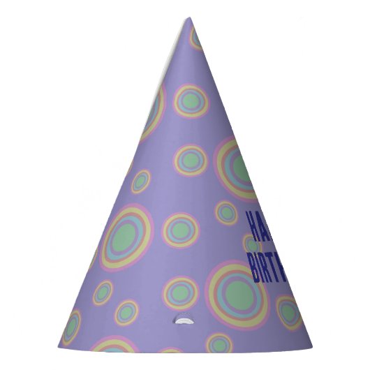 Circle pattern パーティーハット (左)