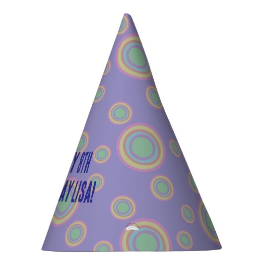 Circle pattern パーティーハット (右)