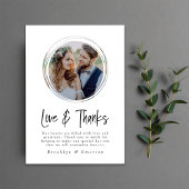 Circle Photoミニマル サンキューカード