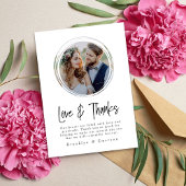 Circle Photoミニマル サンキューカード