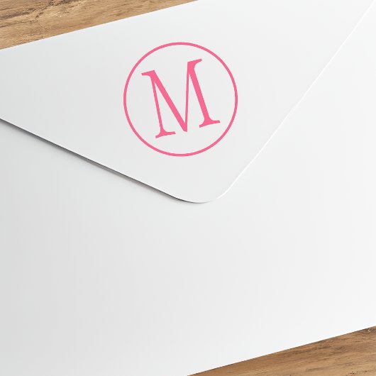 Circle Ring Capital Letter Monogram ラバースタンプ