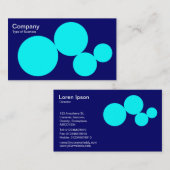 Circle Series - Dp Navyのシアン 名刺 (正面/裏面)