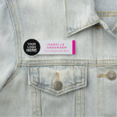 Circle Shaped Custom Business Logo Staff Employee  名札 (インサイチュ)