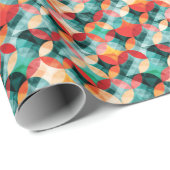 Circle Symphony:抽象芸術カラフルヴィンテージ ラッピングペーパー (ロールコーナー)