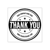 Circle Thank You, カスタムBusiness and Site, ラバースタンプ (インプリント)