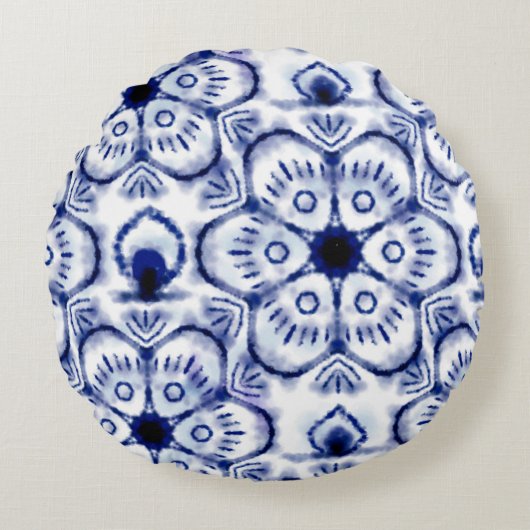 Circle throw pillow design  ラウンドクッション (正面)