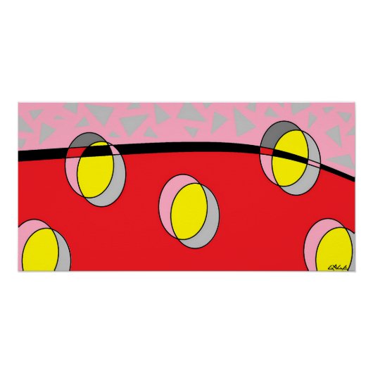 Circled Back Scrum Design ポスター (正面)