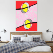 Circled Back Scrum Design II キャンバスプリント (インサイチュ (寝室))